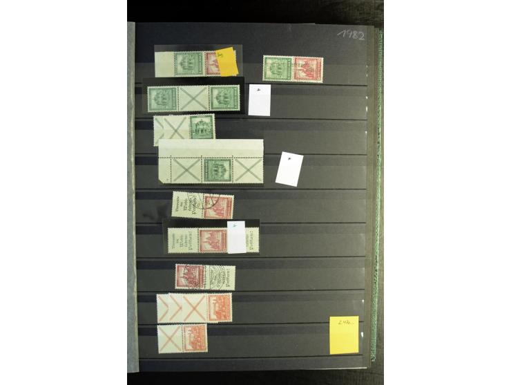 1910/41, postfrische, ungebrauchte und gestempelte Sammlung mit vielen guten Kombinationen wie Mi.-Nr. S1.4, S1-8, W1.1, W2.