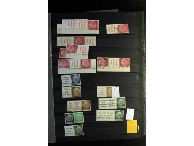  1910/41, postfrische, ungebrauchte und gestempelte Sammlung mit vielen guten Kombinationen wie Mi.-Nr. S1.4, S1-8, W1.1, W2.