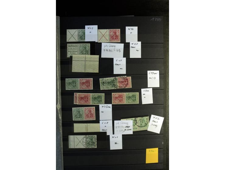  1910/41, postfrische, ungebrauchte und gestempelte Sammlung mit vielen guten Kombinationen wie Mi.-Nr. S1.4, S1-8, W1.1, W2.
