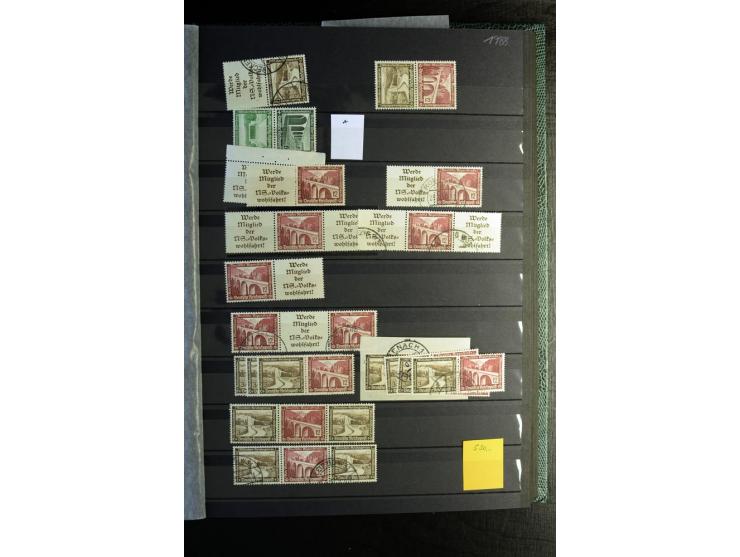  1910/41, postfrische, ungebrauchte und gestempelte Sammlung mit vielen guten Kombinationen wie Mi.-Nr. S1.4, S1-8, W1.1, W2.