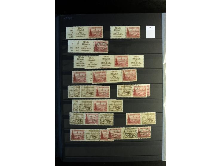  1910/41, postfrische, ungebrauchte und gestempelte Sammlung mit vielen guten Kombinationen wie Mi.-Nr. S1.4, S1-8, W1.1, W2.