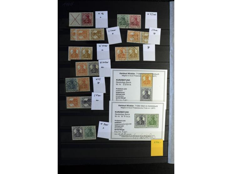  1910/41, postfrische, ungebrauchte und gestempelte Sammlung mit vielen guten Kombinationen wie Mi.-Nr. S1.4, S1-8, W1.1, W2.