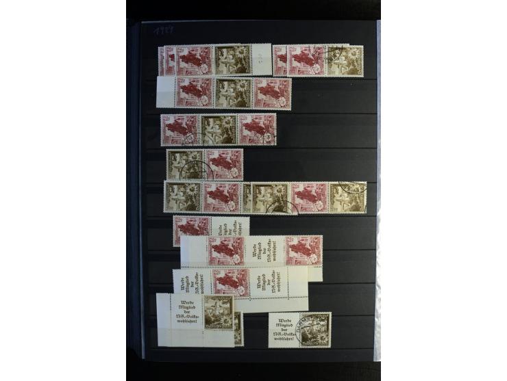  1910/41, postfrische, ungebrauchte und gestempelte Sammlung mit vielen guten Kombinationen wie Mi.-Nr. S1.4, S1-8, W1.1, W2.