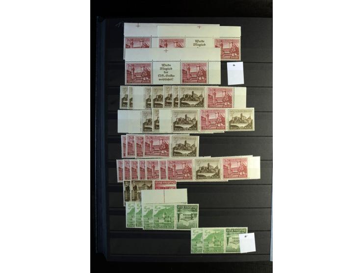  1910/41, postfrische, ungebrauchte und gestempelte Sammlung mit vielen guten Kombinationen wie Mi.-Nr. S1.4, S1-8, W1.1, W2.