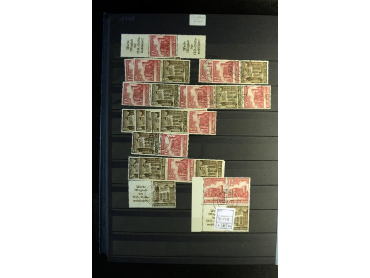  1910/41, postfrische, ungebrauchte und gestempelte Sammlung mit vielen guten Kombinationen wie Mi.-Nr. S1.4, S1-8, W1.1, W2.