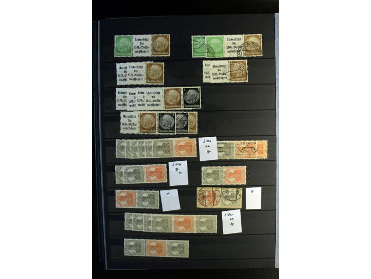  1910/41, postfrische, ungebrauchte und gestempelte Sammlung mit vielen guten Kombinationen wie Mi.-Nr. S1.4, S1-8, W1.1, W2.