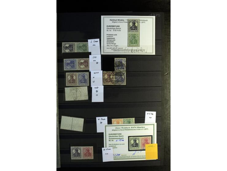  1910/41, postfrische, ungebrauchte und gestempelte Sammlung mit vielen guten Kombinationen wie Mi.-Nr. S1.4, S1-8, W1.1, W2.