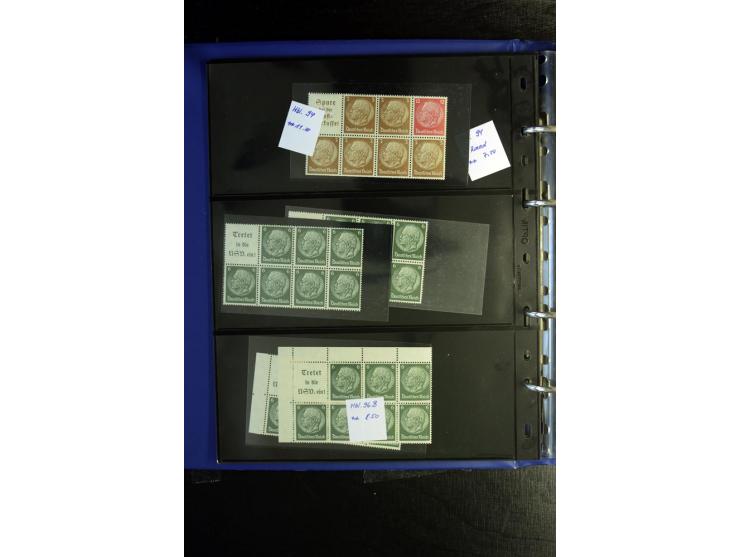  1910/41, postfrische, ungebrauchte und gestempelte Sammlung mit vielen guten Kombinationen wie Mi.-Nr. S1.4, S1-8, W1.1, W2.