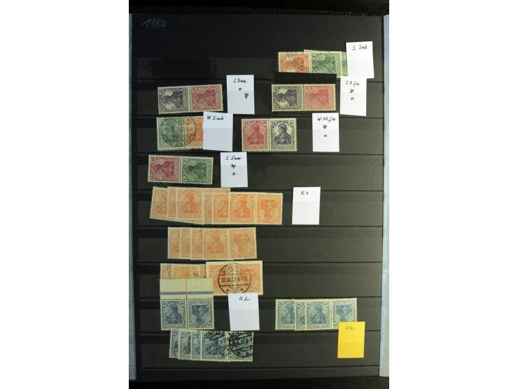  1910/41, postfrische, ungebrauchte und gestempelte Sammlung mit vielen guten Kombinationen wie Mi.-Nr. S1.4, S1-8, W1.1, W2.