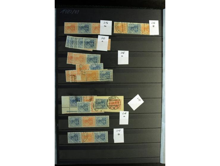  1910/41, postfrische, ungebrauchte und gestempelte Sammlung mit vielen guten Kombinationen wie Mi.-Nr. S1.4, S1-8, W1.1, W2.