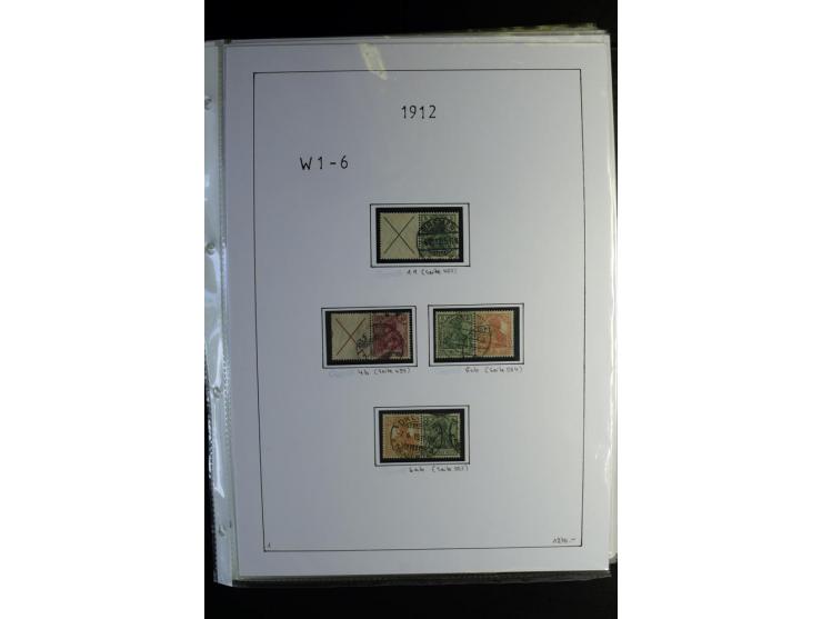 1912/41, gestempelte Sammlung mit vielen guten Kombinationen, Infla teils signiert, aber auch mit fraglichen Stempeln