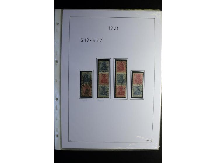 1912/41, gestempelte Sammlung mit vielen guten Kombinationen, Infla teils signiert, aber auch mit fraglichen Stempeln