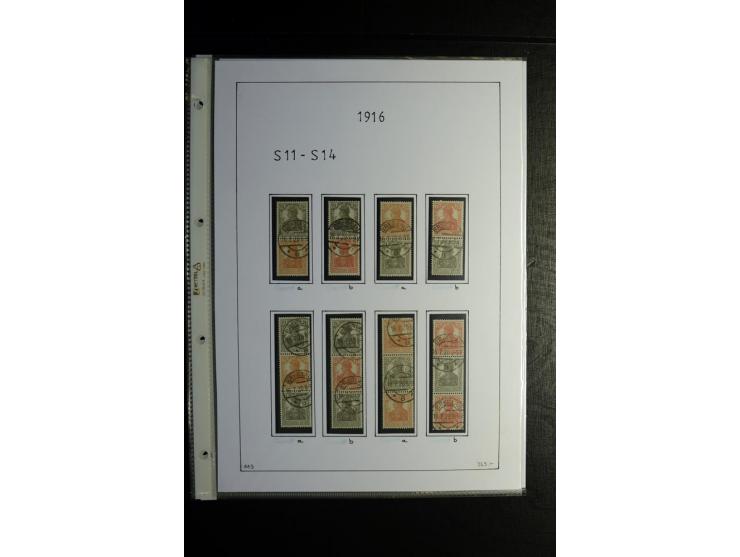 1912/41, gestempelte Sammlung mit vielen guten Kombinationen, Infla teils signiert, aber auch mit fraglichen Stempeln