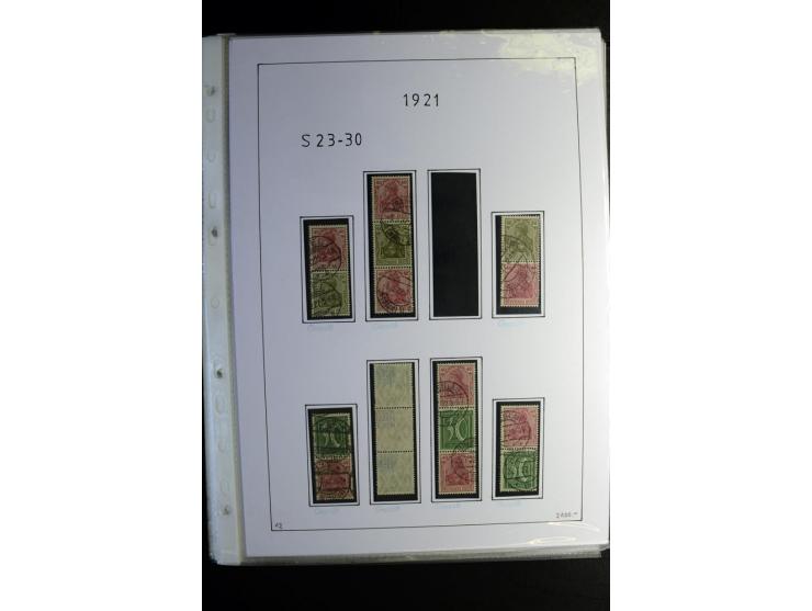 1912/41, gestempelte Sammlung mit vielen guten Kombinationen, Infla teils signiert, aber auch mit fraglichen Stempeln