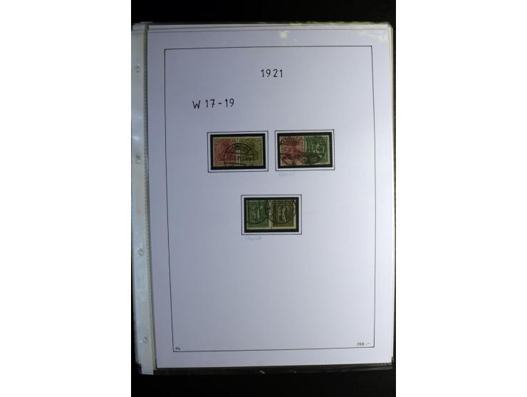 1912/41, gestempelte Sammlung mit vielen guten Kombinationen, Infla teils signiert, aber auch mit fraglichen Stempeln