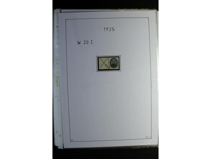 1912/41, gestempelte Sammlung mit vielen guten Kombinationen, Infla teils signiert, aber auch mit fraglichen Stempeln