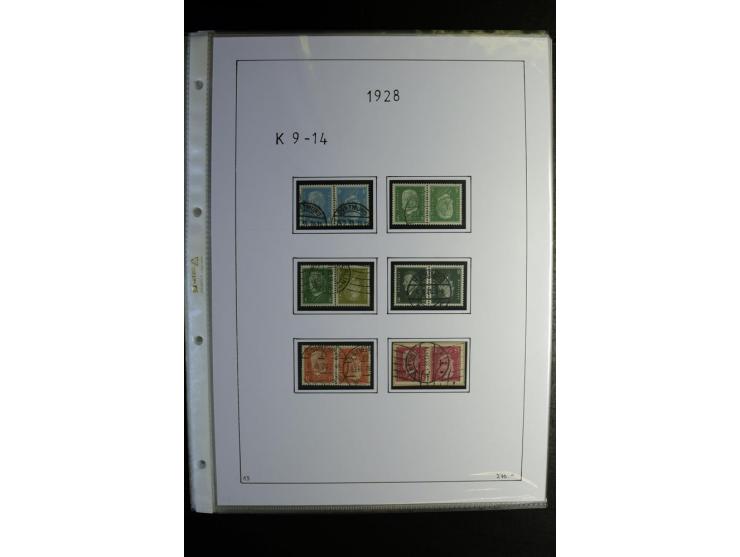 1912/41, gestempelte Sammlung mit vielen guten Kombinationen, Infla teils signiert, aber auch mit fraglichen Stempeln