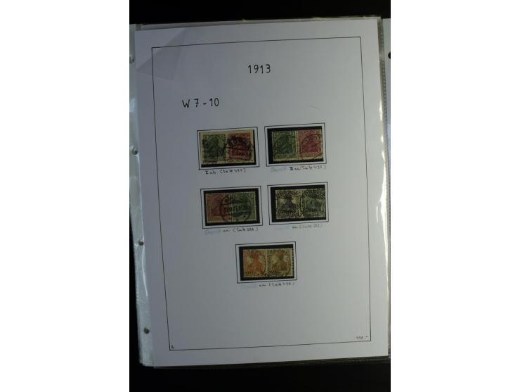 1912/41, gestempelte Sammlung mit vielen guten Kombinationen, Infla teils signiert, aber auch mit fraglichen Stempeln