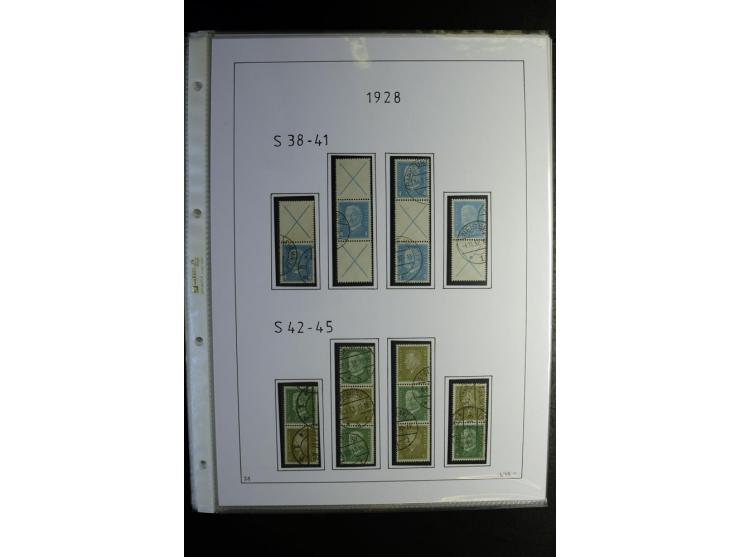 1912/41, gestempelte Sammlung mit vielen guten Kombinationen, Infla teils signiert, aber auch mit fraglichen Stempeln