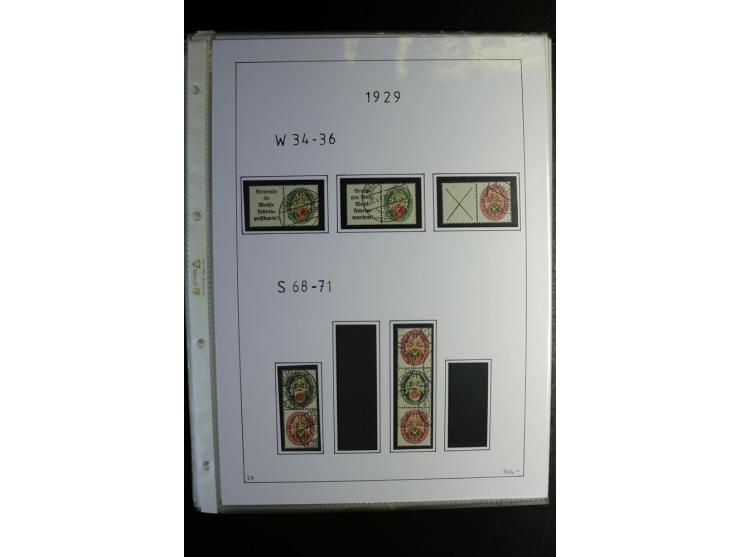 1912/41, gestempelte Sammlung mit vielen guten Kombinationen, Infla teils signiert, aber auch mit fraglichen Stempeln