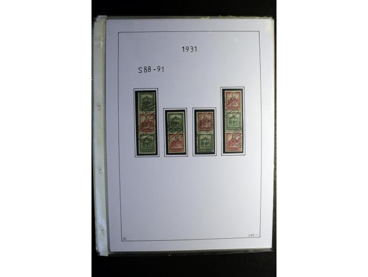 1912/41, gestempelte Sammlung mit vielen guten Kombinationen, Infla teils signiert, aber auch mit fraglichen Stempeln