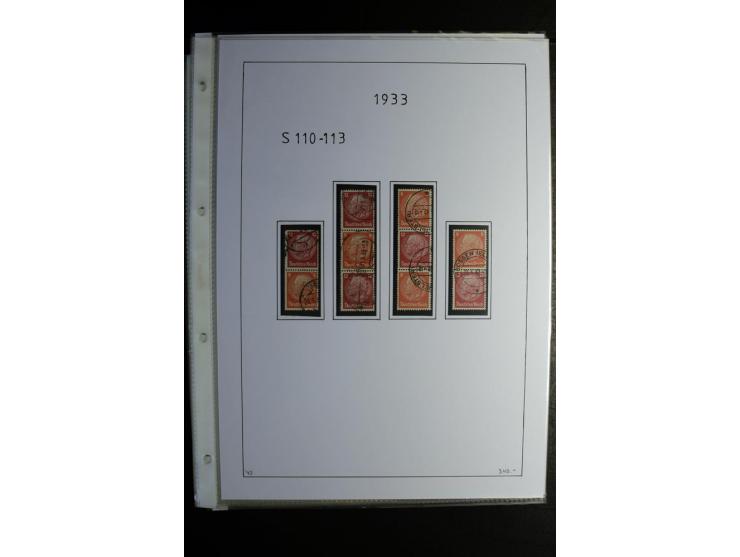 1912/41, gestempelte Sammlung mit vielen guten Kombinationen, Infla teils signiert, aber auch mit fraglichen Stempeln
