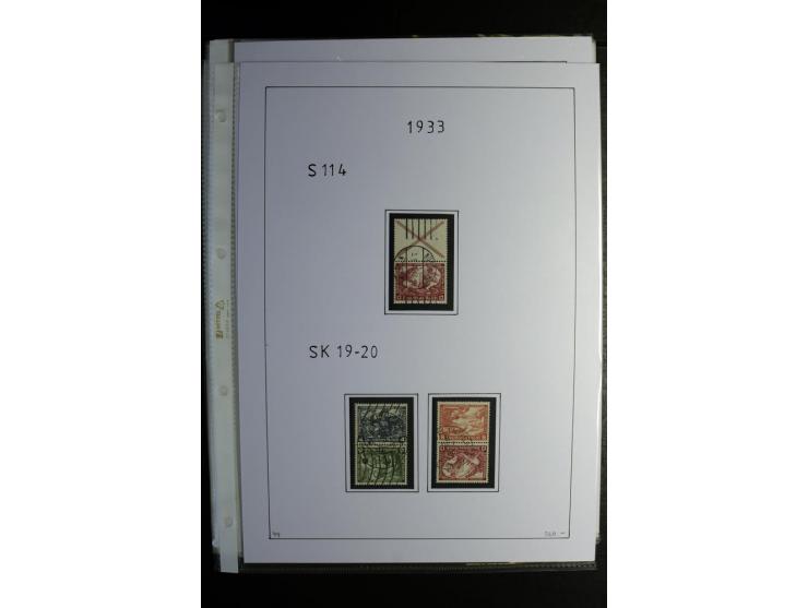 1912/41, gestempelte Sammlung mit vielen guten Kombinationen, Infla teils signiert, aber auch mit fraglichen Stempeln