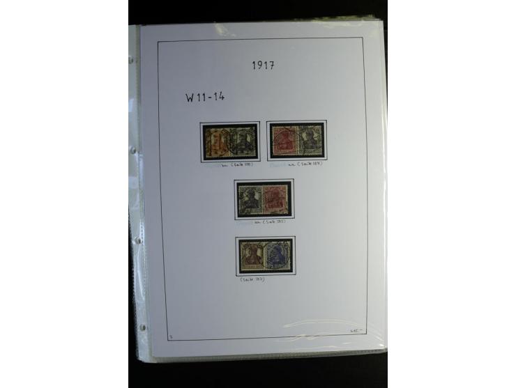 1912/41, gestempelte Sammlung mit vielen guten Kombinationen, Infla teils signiert, aber auch mit fraglichen Stempeln