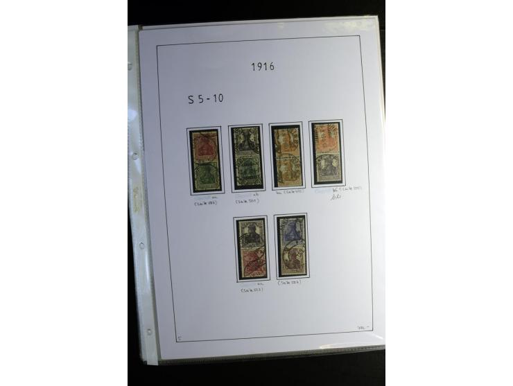 1912/41, gestempelte Sammlung mit vielen guten Kombinationen, Infla teils signiert, aber auch mit fraglichen Stempeln