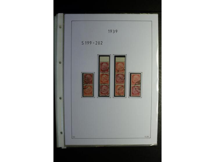1912/41, gestempelte Sammlung mit vielen guten Kombinationen, Infla teils signiert, aber auch mit fraglichen Stempeln