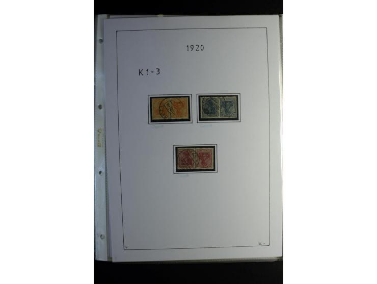 1912/41, gestempelte Sammlung mit vielen guten Kombinationen, Infla teils signiert, aber auch mit fraglichen Stempeln