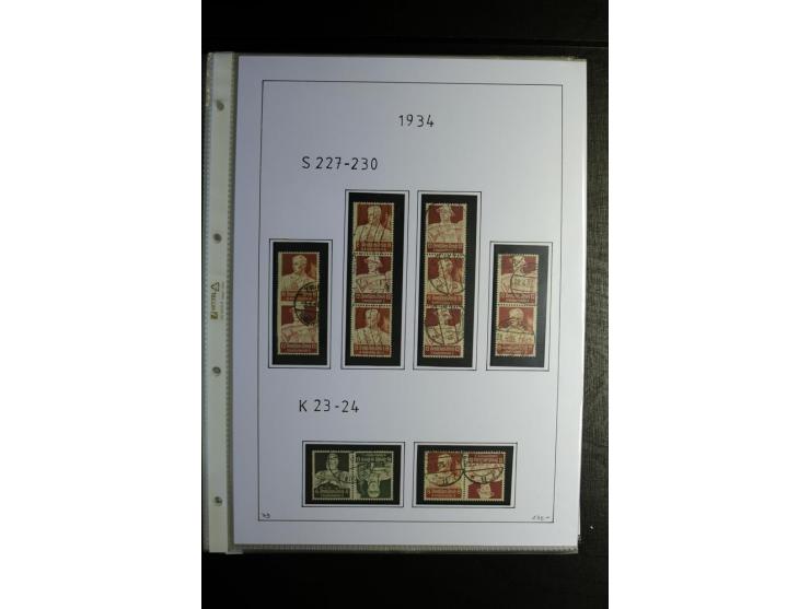 1912/41, gestempelte Sammlung mit vielen guten Kombinationen, Infla teils signiert, aber auch mit fraglichen Stempeln
