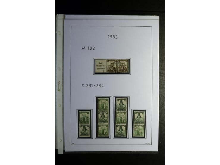 1912/41, gestempelte Sammlung mit vielen guten Kombinationen, Infla teils signiert, aber auch mit fraglichen Stempeln