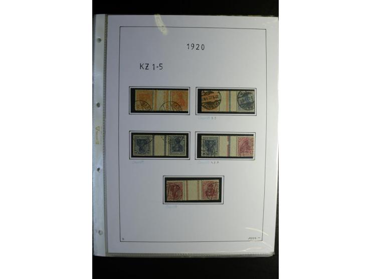 1912/41, gestempelte Sammlung mit vielen guten Kombinationen, Infla teils signiert, aber auch mit fraglichen Stempeln