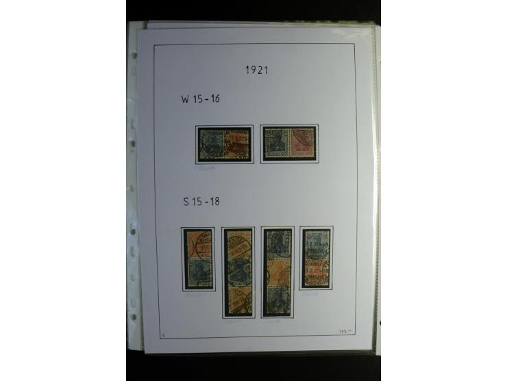 1912/41, gestempelte Sammlung mit vielen guten Kombinationen, Infla teils signiert, aber auch mit fraglichen Stempeln