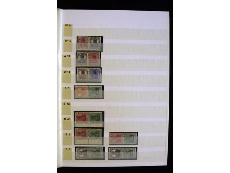1912/41, ungebrauchte und teils auch postfrische Partie im Lagerbuch, dabei diverse bessere wie Mi.-Nr. X65-67 und KZ12 sowie