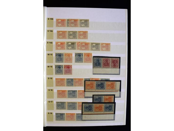 1912/41, ungebrauchte und teils auch postfrische Partie im Lagerbuch, dabei diverse bessere wie Mi.-Nr. X65-67 und KZ12 sowie