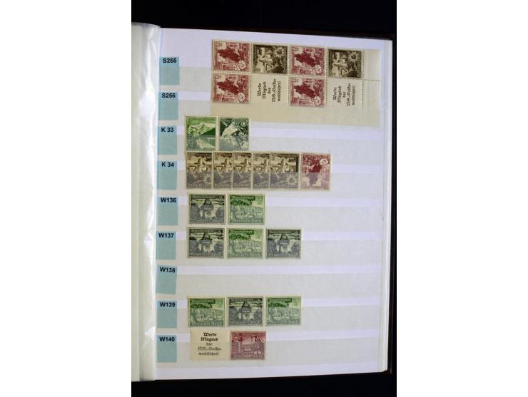 1912/41, ungebrauchte und teils auch postfrische Partie im Lagerbuch, dabei diverse bessere wie Mi.-Nr. X65-67 und KZ12 sowie