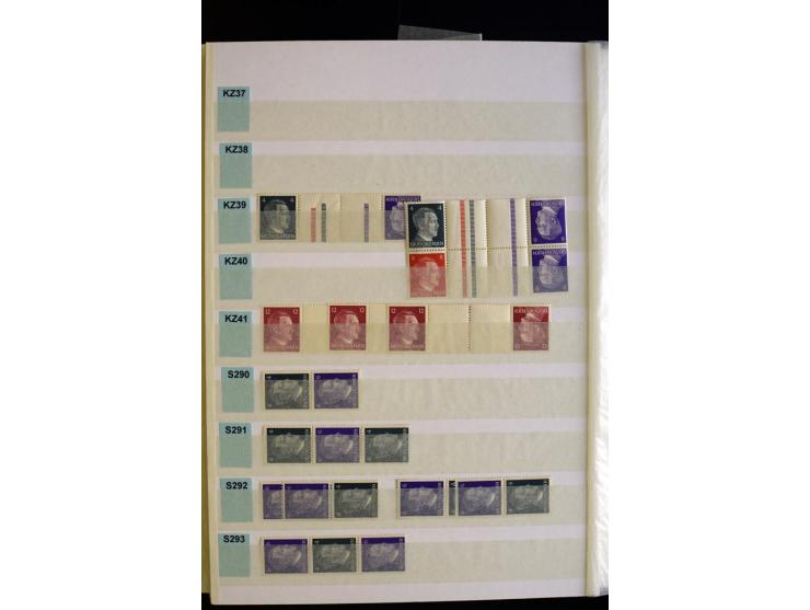 1912/41, ungebrauchte und teils auch postfrische Partie im Lagerbuch, dabei diverse bessere wie Mi.-Nr. X65-67 und KZ12 sowie