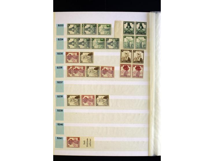 1912/41, ungebrauchte und teils auch postfrische Partie im Lagerbuch, dabei diverse bessere wie Mi.-Nr. X65-67 und KZ12 sowie