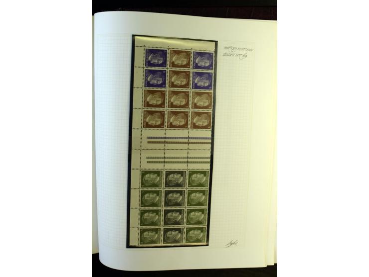 1933/41, postfrische, ungebrauchte und gestempelte Sammlung, dabei Heftchenblätter, leere Markenheftchen-Deckel, Briefe und K