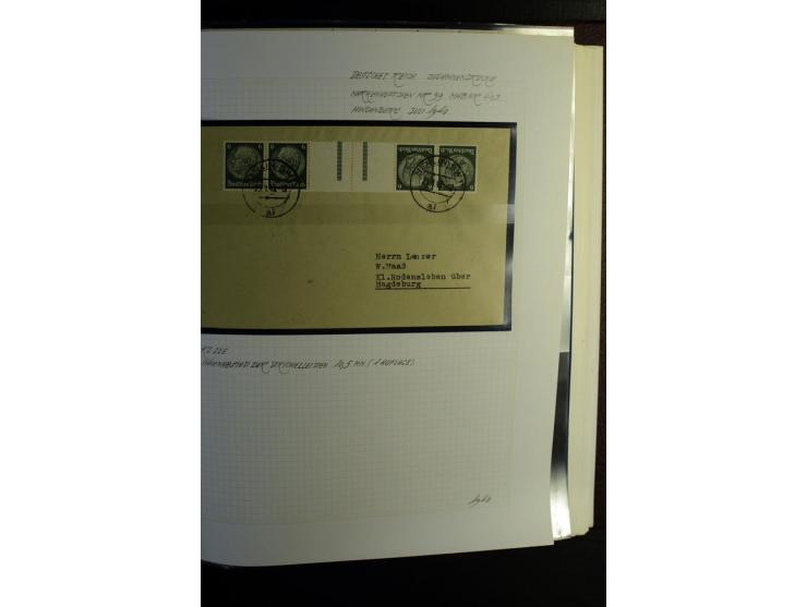 1933/41, postfrische, ungebrauchte und gestempelte Sammlung, dabei Heftchenblätter, leere Markenheftchen-Deckel, Briefe und K