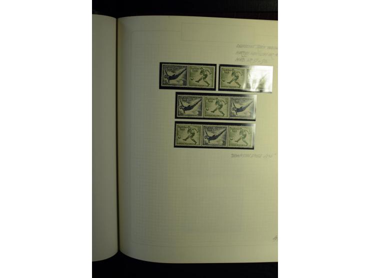 1933/41, postfrische, ungebrauchte und gestempelte Sammlung, dabei Heftchenblätter, leere Markenheftchen-Deckel, Briefe und K