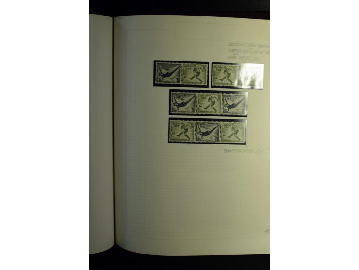 1933/41, postfrische, ungebrauchte und gestempelte Sammlung, dabei Heftchenblätter, leere Markenheftchen-Deckel, Briefe und K