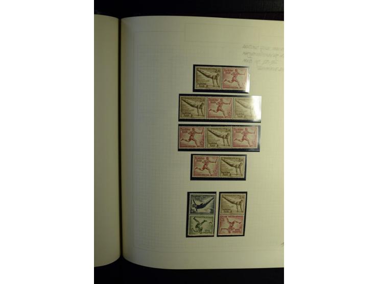 1933/41, postfrische, ungebrauchte und gestempelte Sammlung, dabei Heftchenblätter, leere Markenheftchen-Deckel, Briefe und K