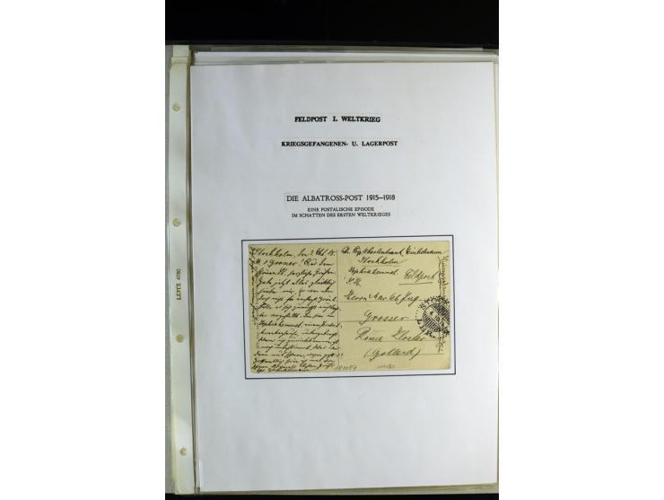 1842/1917, interessante Partie mit 23 Briefen und Karten ab früher Dampfschiffahrt bis Marineschiffspost mit Interniertenpost