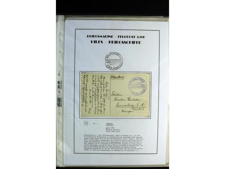 1842/1917, interessante Partie mit 23 Briefen und Karten ab früher Dampfschiffahrt bis Marineschiffspost mit Interniertenpost