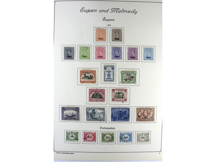1914/22, ungebrauchte und gestempelte Sammlung mit u.a. Bialystok Mi.-Nr. 1I+II, 2I+II, Landespost der 10. Armee Mi.-Nr. 1-3,