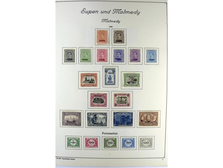 1914/22, ungebrauchte und gestempelte Sammlung mit u.a. Bialystok Mi.-Nr. 1I+II, 2I+II, Landespost der 10. Armee Mi.-Nr. 1-3,