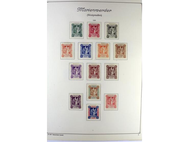 1914/22, ungebrauchte und gestempelte Sammlung mit u.a. Bialystok Mi.-Nr. 1I+II, 2I+II, Landespost der 10. Armee Mi.-Nr. 1-3,
